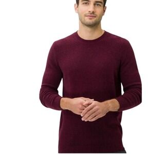 BRAX FEEL GOOD RICK WOOL CREWNECK SWEATER IN RED NWOT MEN'S SIZE‎ 52 US XL